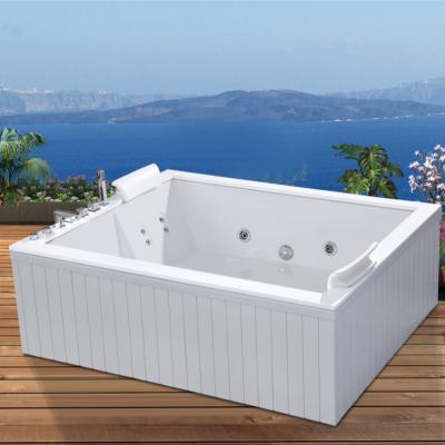 China China Modern Spa White Outdoor Hydraulic Hot Tub Spa 150cm x 180cm Sale Smart Power Bathtub for sale