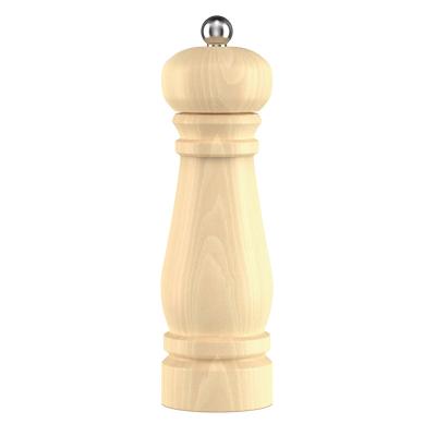 China Factory Supply Household Hand Salt and Spice Grinder Stocked Wooden Pepper Mill for sale