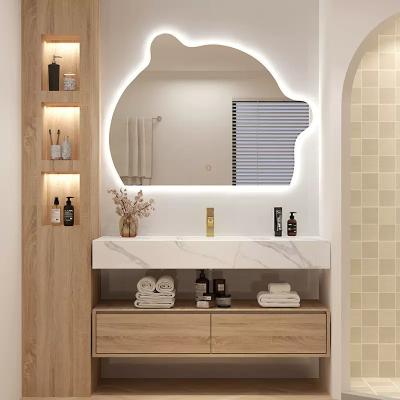 China Modern Wall Mirror Unit Bath Cabinet With Black Bathroom Vanities From Modern Mirrors Suppliers for sale