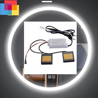 China Electric appliances mirror touch sensor switch with anti-fog device cheap price high quality led lightswitch with power supply driver for sale