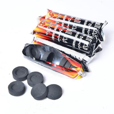 China Hookah/Incense Natural round black charcoal for Hookah/ shisha,sparkless&odorless for sale