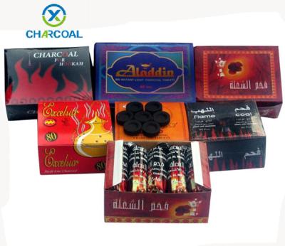 China Hookah / Madden Smokeless&Odorless Round Black Charcoal For Hookah / Shisha for sale