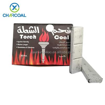 China Hot Sale Hookah Shisha Charcoal Hookah Charcoal Nargile Bamboo Charcoal Silver White Ash for sale