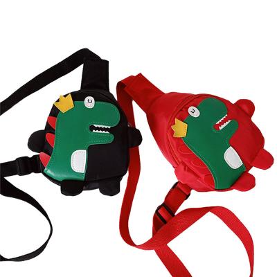 China PU Kids Trunk Bag Sling Package Zipper Dinosaur Printed Shoulder Slope Pockets Multifunctional Girls Kids Outdoor Gifts 2021 for sale