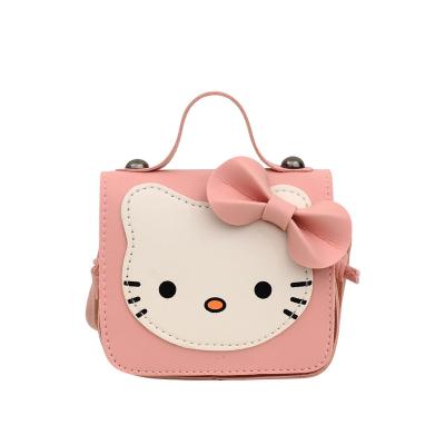 China Cute Decorative Coin Purse Shoulder Bag Cat Children Backpack Mini Crossbody Korean Style Preppy Style 2021 New for sale