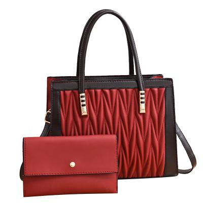 China High Quality Chain Diamond Shoulder Bag Messenger Bag Ladies Black Red Handbag for sale