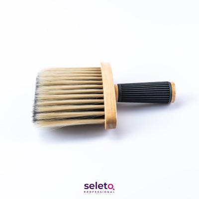 China Custom Wooden Hair Salon Barber Neck Duster Brush for sale