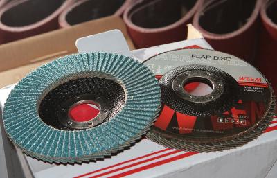 China Zirconia-aluminiumhoekmeul abrasives flap discs type 27 P36-P120 Grit Te koop