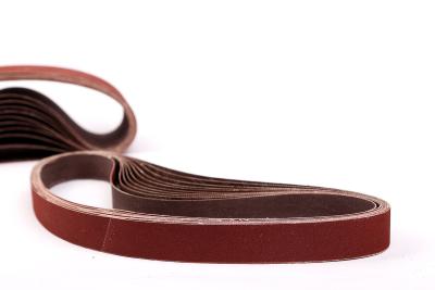 China 1x30 Sanding Belts Aluminum Oxide Sanding Belts With Poly Cotton Backing for sale