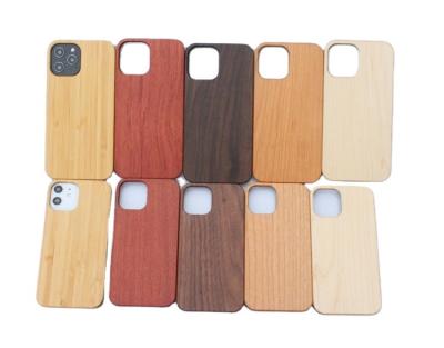 China Natural Wood Shockproof High Quality White Phone Case For Pro 12 11 Pro Xs Max Cover Case Pc Wood Iphone 13 Max Case Samsung for sale