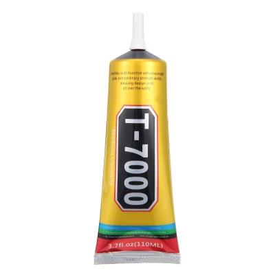 China 110ML Zhanlida T7000 Black Contact Adhesive Repair Glue With Precision Applicator Tip K9 T7000 Glue for sale