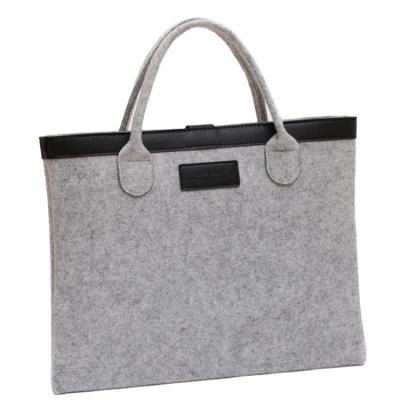 China Lightweight Felt Computer Briefcase Felt Inner Laptop Bag Notebook Bag Can Customize Felt Bag for sale