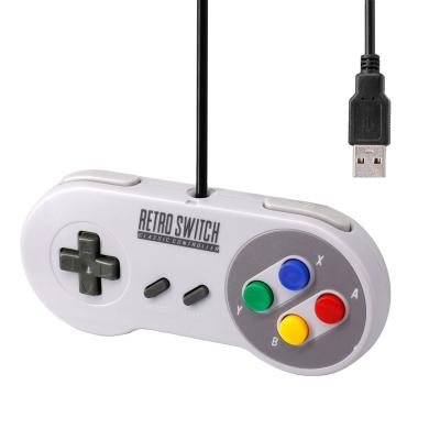 China Retro Classic SNES Gamepad Cable afbptek Wired Controller USB Game Pad For PC Android IOS System for sale