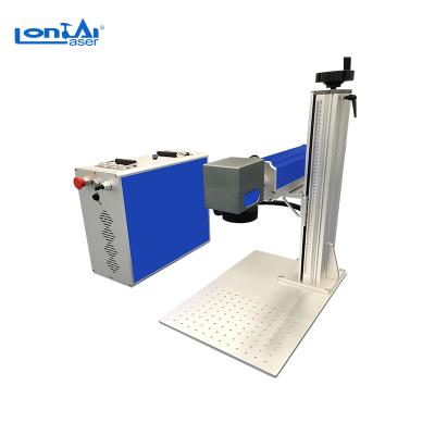 China 20w 30w 50w 70w 100w air cooled mini portable raycus fiber laser marking machine for metal jewelry gold silver plastic steel aluminum ring for sale