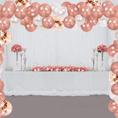 China Advertising Hot Sale Rose Gold Colorful Balloons Arch Garland Set Birthday Party Decorative Balloons Set Party Gift Toy Promotional Toy for sale