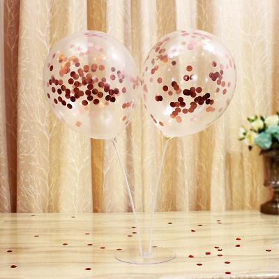 China Advertising Party Toy Gift Toy Promotional Toy Wholesale Confetti Balloon 12 Inch Transparent Glitter Paper Ball Magic Electrostatic Balloon for sale