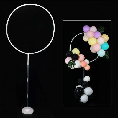 China Decorative Round Balloon Flower Balloon Bubble Holder Bouquet Round Balloon Display Stand for sale