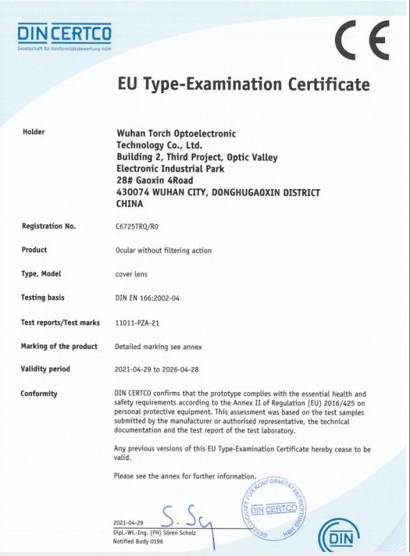 CE - Wuhan Torch Optoelectronic Technology Co., Ltd.