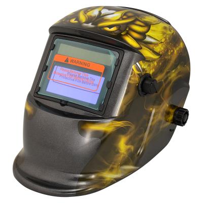 China Long Life Time Arc Welders With Hard Shell Filter Lens Painting Auto Darkening Welding Helmet for sale