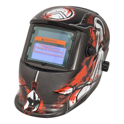 China DIN4 Helmet High Performance 2 (External) Sensors Welding Hood Solar Powered Auto Darkening Welding Helmet En379 for sale