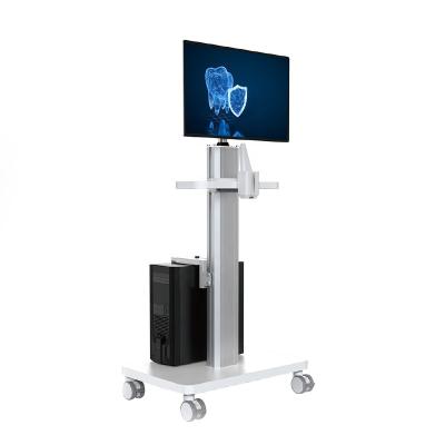 China Height Adjustable Medical Mobile Cart For Hospital School Office Dental Clinic With Monitor Mount Nurse Rounds Cart OC-2 for sale