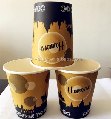 China Anqing Ripple Single Wall / Double Wall / Coffee Single Wall Disposable Paper Cup for sale