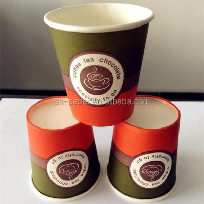 China China Company Single Wall Disposable Coffee Paper Cup And Lids Manufacturer for sale