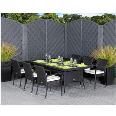 China Eco-freindly pe rattan restaurant furniture cheap dining table set 6 chairs for sale