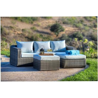 China Cheap Outdoor Eco-freindly Miami Garden Furniture Italian Corner Sofa Set for sale