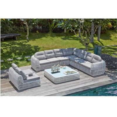 China Eco-freindly Royal Classic Outdoor Patio Sectional Furniture Wicker Garden Sofa Sets for sale