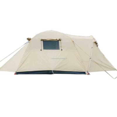 China Diagonal Tying Type Best Outdoor Camping 4 Season 4 Person Tent For 2022 for sale