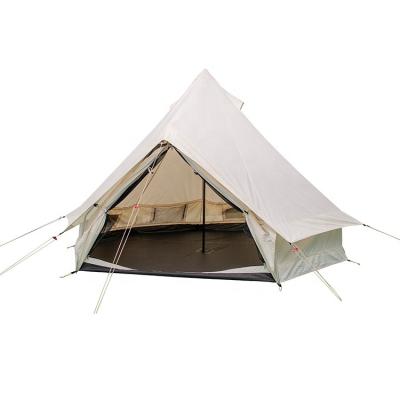 China Extended Type Cotton Canvas Camping Bell Tents Dome Wholesale Waterproof Luxury Glamping Safari Tents For Event Party for sale