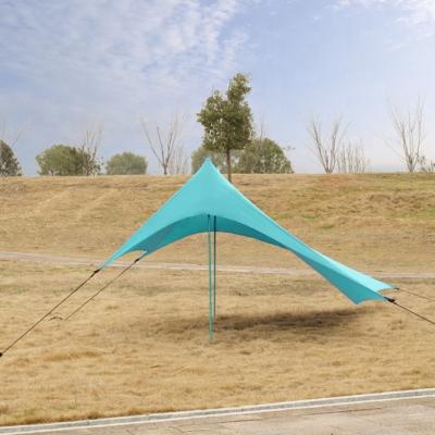 China 2021 Wholesale Extended Type Beach Tent With 50 UV Sand Anchor Sunshade Tent for sale