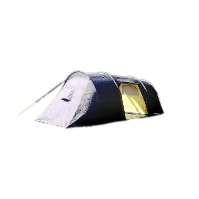 China Diagonal Tie Type 4 Season Large 2-Room Tunnel Tent Family Camping Tent for sale