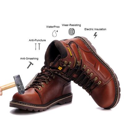 China Steel Toe Anti Puncturing Smashing Waterproof Safety Shoes Electric Working Protective Boot For Sale Construction Mining for sale