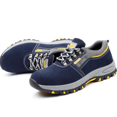 China Wholesale Supplier Industrial Steel Toe Sneakers Leather Toe Work Safety Construction Work Safety Shoes With CE S3 S1P for sale