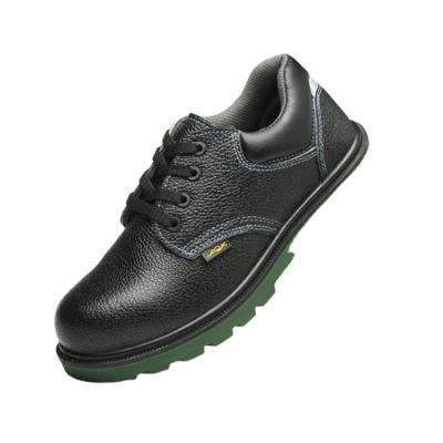 China Steel Toe China Factory Black Electricity Insulated Genuine Leather Safety Shoes For Construction Mining for sale