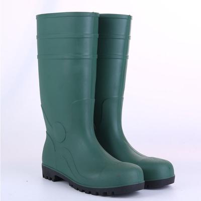 China Wholesale Anti-Skid Wholesale Cheap Waterproof Fishing Industrial Rain Boots Men PVC Rubber Construction Boots Safety Long Boots for sale