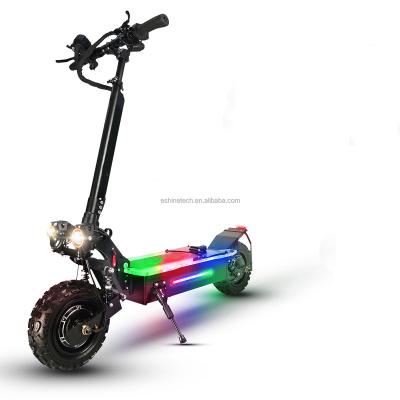 China Manufacturers 5600w 60v 27ah lithium battery wholesale duty free scooter unisex folding tire free shipping scooter electric for adult for sale