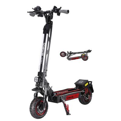 China Geofought 2400w 52v unisex dual motor foldable 11 inch off road e electric scooter 2400watt for adult for sale