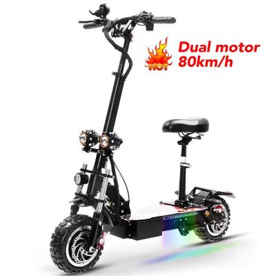 China Unisex Made In China Popular 2 Wheel Fat Tire 5600W 60V 35ah 11inch Folding Off Road Tire 40ah High Speed ​​Long Range Electric Scooter for sale