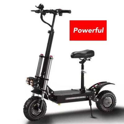 China 5600w unisex 11 inch off road dual motor 60v 70-85km/h adults e scooter fast powerful foldable electric scooter for sale