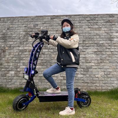 China 72v 4000Watt*2 Big Electric Scooter Dual Motor 90km Long Range 8000watt 8000W High Speed ​​Unisex Adult Electric Scooter for sale