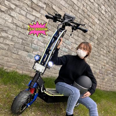 China European unisex warehouse new design 7000W 8000W 60V 72V 130KM long range electric scooter with alarm for sale