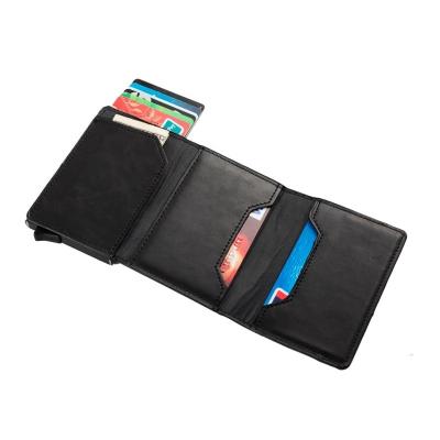 China Noise Automobile Anti Thief RFID Pocket Fashion Front Slim Wallet Slim Travel For Men Credit Card Holder Wallet With Zipper Coin Pocket for sale