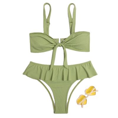 China Antibacterial Fashionable Cute Lightweight Women Ruffled Swimwear Style Women Swimwear Ruffle Lift Up for sale