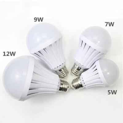 China HOME USE cheaper price led emergency light smd5730 led emergency bulb 9w 12w intelligent rechargeable light for sale