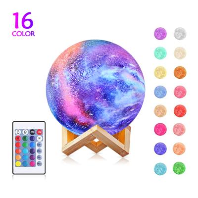 China 3D Night Moon Lamp Color Changing LED Light 3D Light Rechargeable Children's Touch Changing LED Night Lights Moon Lamp For Home for sale