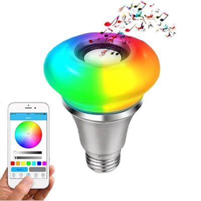 China 7W Intelligent Ball LED Bulb RGB WIFI Speaker Bulb Music Playing Light Lamp Queen Type for sale