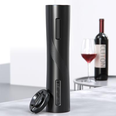 China Good Quality Easy To Use Electric Wine Opener Wine Safe Gift Set Electric Wine Opener Black for sale